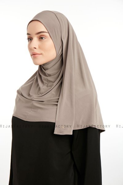 Ilay - Dark Taupe Sandy Turban Hijab