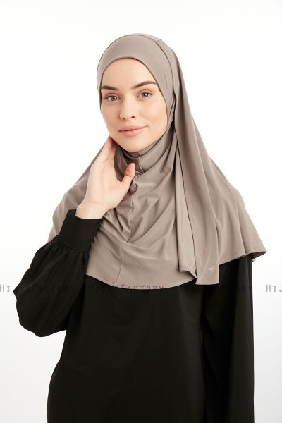 Ilay - Dark Taupe Sandy Turban Hijab