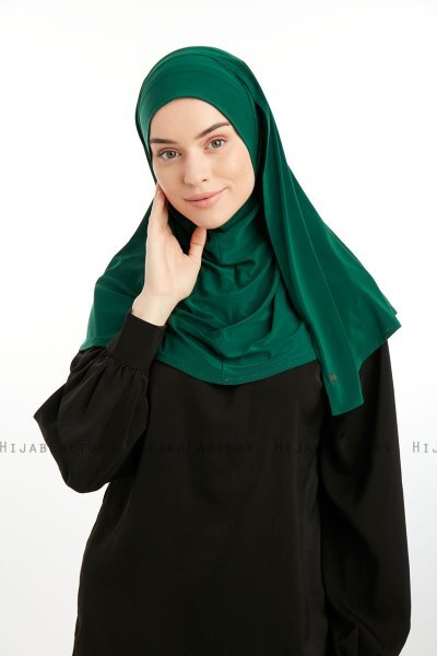Ilay - Dark Green Sandy Turban Hijab