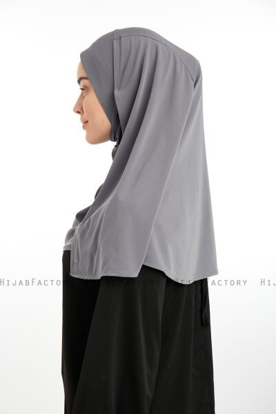 Ilay - Dark Grey Sandy Turban Hijab