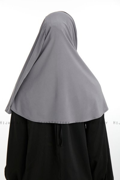 Ilay - Dark Grey Sandy Turban Hijab