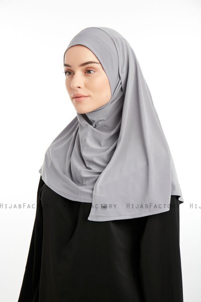 Ilay - Light Grey Sandy Turban Hijab