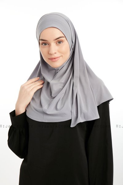 Ilay - Light Grey Sandy Turban Hijab