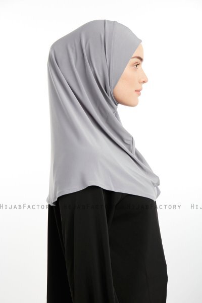 Ilay - Light Grey Sandy Turban Hijab