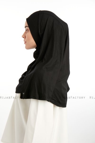 Feriha - Black Viscose Turban Hijab