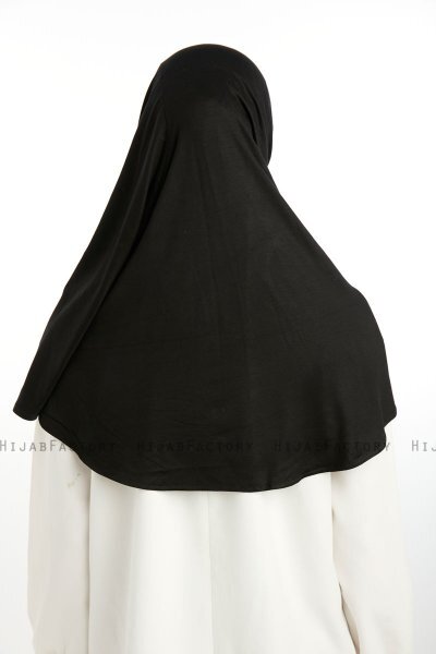 Feriha - Black Viscose Turban Hijab