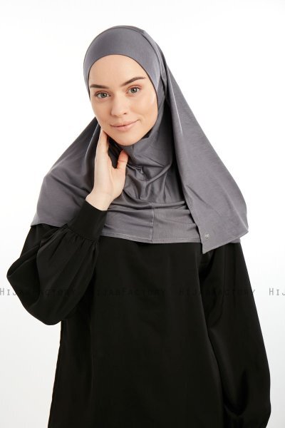 Feriha - Dark Grey Viscose Turban Hijab