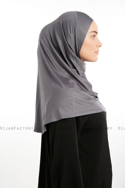 Feriha - Dark Grey Viscose Turban Hijab