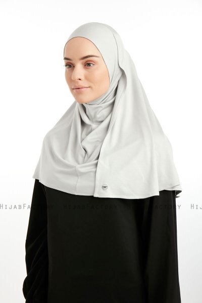 Feriha - Light Grey Viscose Turban Hijab