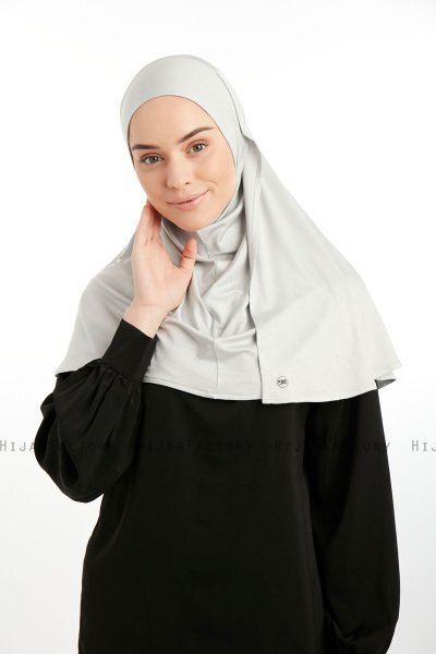Feriha - Light Grey Viscose Turban Hijab