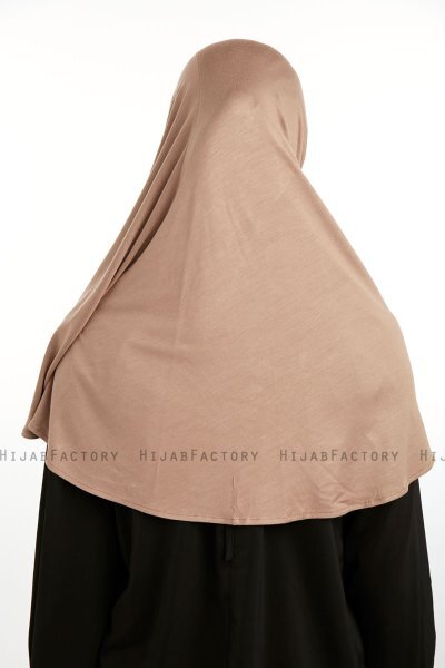 Feriha - Light Brown Viscose Turban Hijab