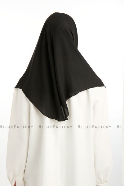 Bengi - Black Micro Krep Turban Hijab