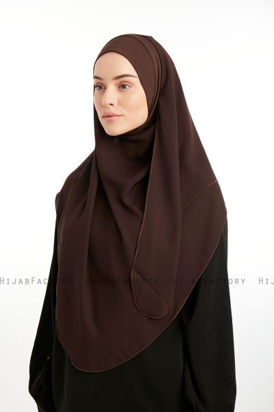 Bengi - Brown Micro Krep Turban Hijab
