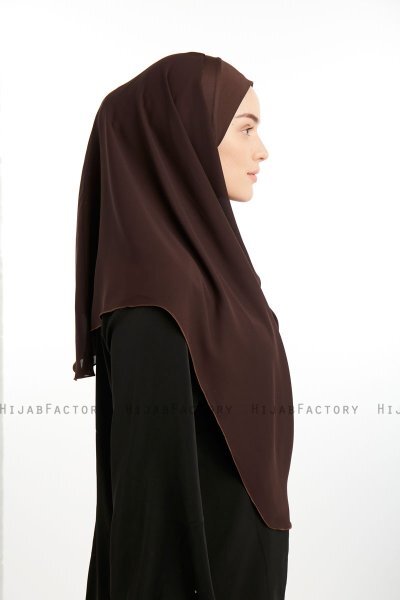 Bengi - Brown Micro Krep Turban Hijab