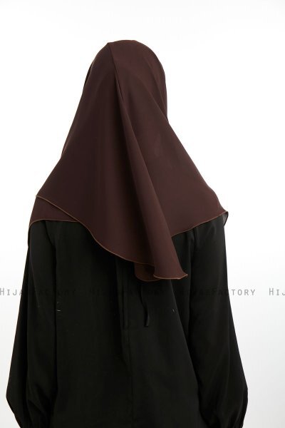Bengi - Brown Micro Krep Turban Hijab