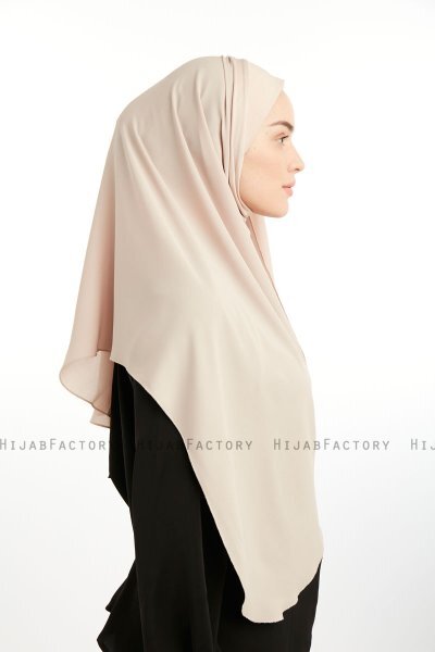 Bengi - Light Taupe Micro Krep Turban Hijab