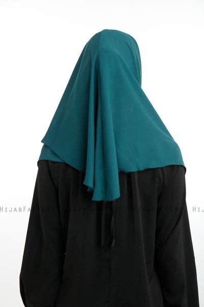 Bengi - Dark Green Micro Krep Turban Hijab