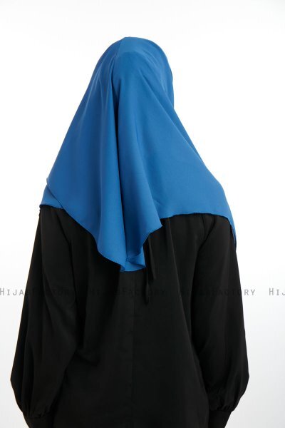 Bengi - Indigo Micro Krep Turban Hijab