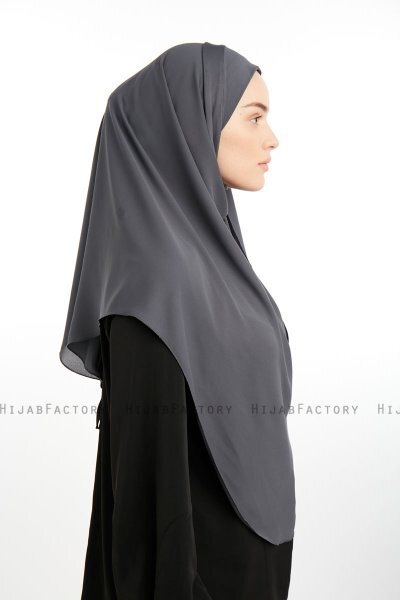 Bengi - Anthracite Micro Krep Turban Hijab