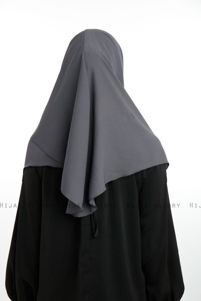Bengi - Anthracite Micro Krep Turban Hijab