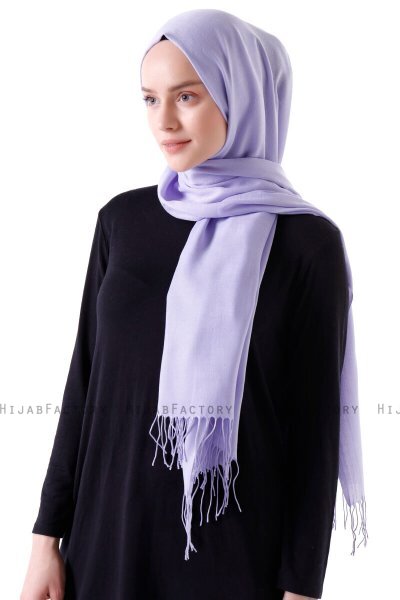 Demet - Light Purple Pashmina Hijab