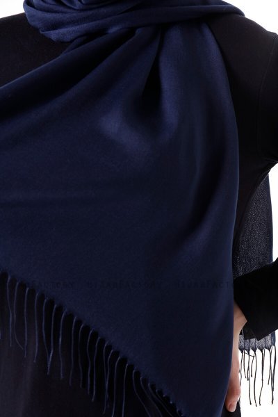 Demet - Navy Blue Pashmina Hijab