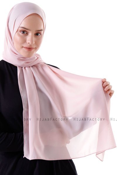 Hadise - Dusty Pink Chiffon Hijab
