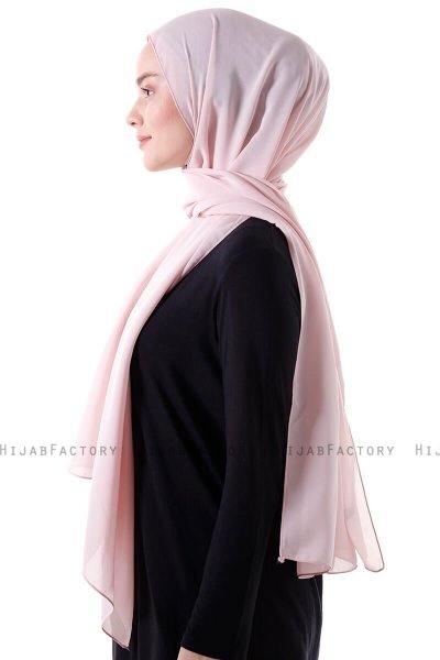 Hadise - Dusty Pink Chiffon Hijab