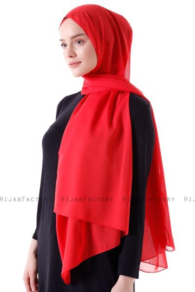 Hadise - Raspberry Chiffon Hijab