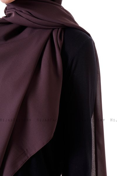 Hadise - Dark Brown Chiffon Hijab