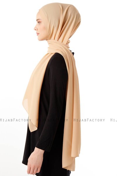 Hadise - Light Mustard Chiffon Hijab