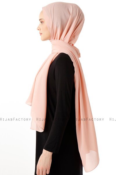 Hadise - Salmon Chiffon Hijab