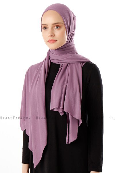 Neylan - Dark Purple Basic Jersey Hijab