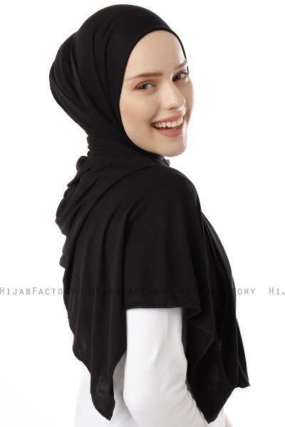 Neylan - Black Basic Jersey Hijab