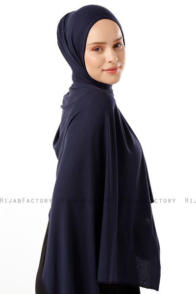 Neylan - Navy Blue Basic Jersey Hijab
