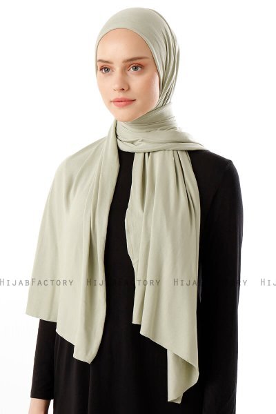 Neylan - Light Green Basic Jersey Hijab