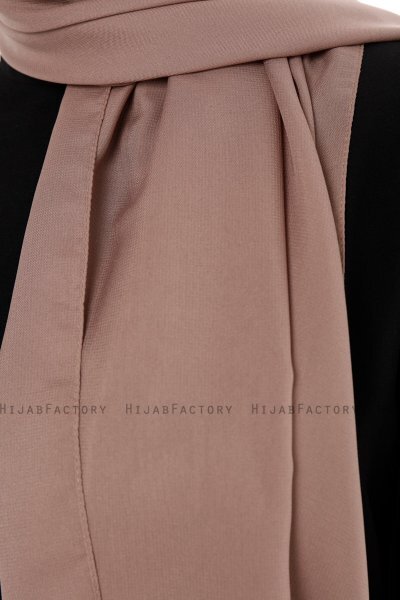 Esra - Dark Taupe Chiffon Hijab