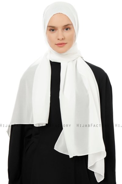 Esra - Creme Chiffon Hijab