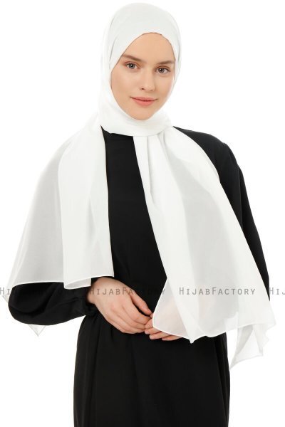 Esra - Creme Chiffon Hijab