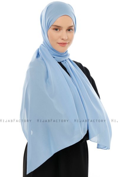 Esra - Light Blue Chiffon Hijab