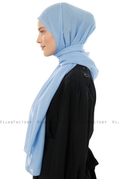 Esra - Light Blue Chiffon Hijab