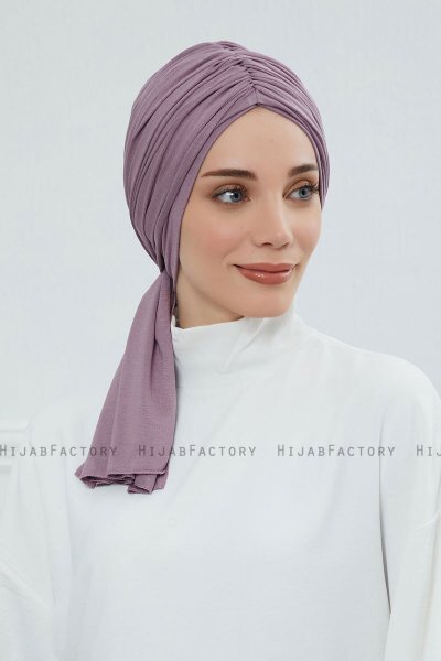 Amy - Lilac Cotton Turban