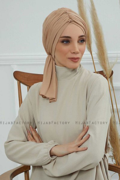Amy - Sand Cotton Turban