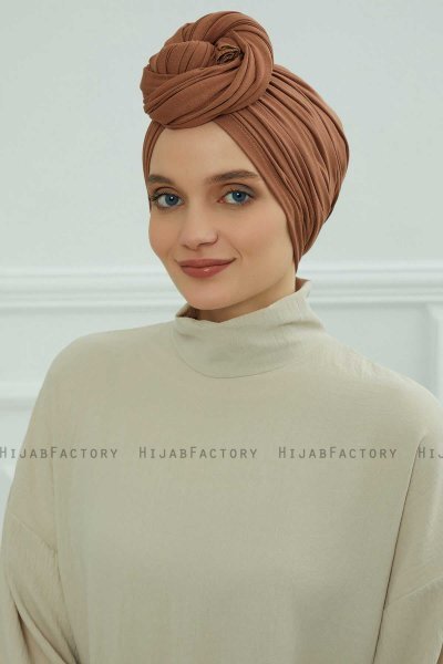 Amy - Caramel Cotton Turban