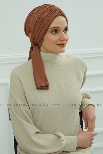 Amy - Caramel Cotton Turban