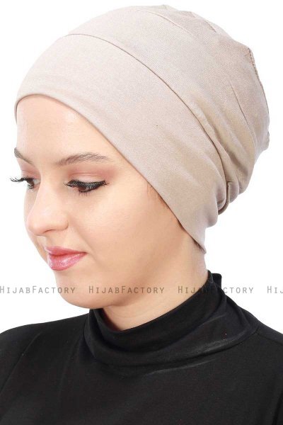 Stella - Taupe Cotton Turban