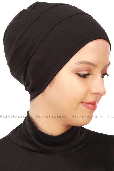 Stella - Black Cotton Turban