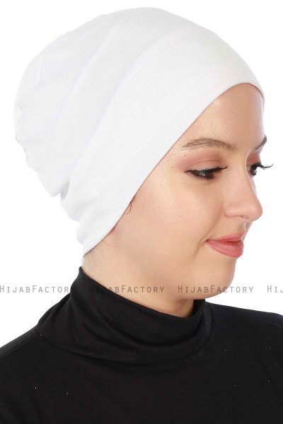 Stella - White Cotton Turban