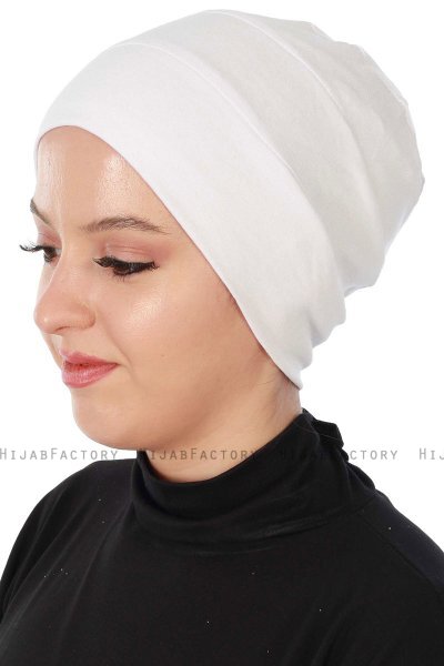 Stella - White Cotton Turban