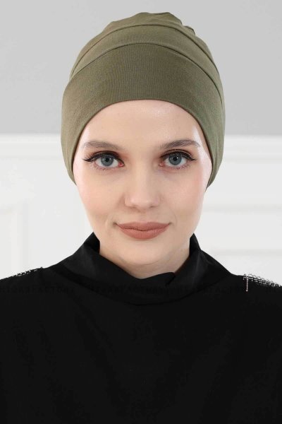 Stella - Khaki Cotton Turban